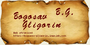 Bogosav Gligorin vizit kartica